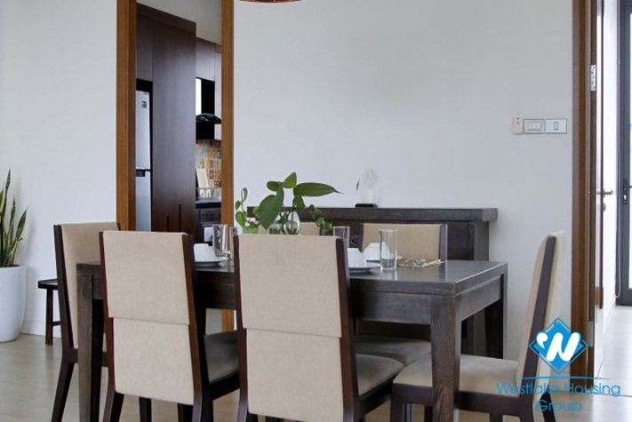 Japanese-style two bedroom apartment for rent in Truong Han Sieu Hoan Kiem